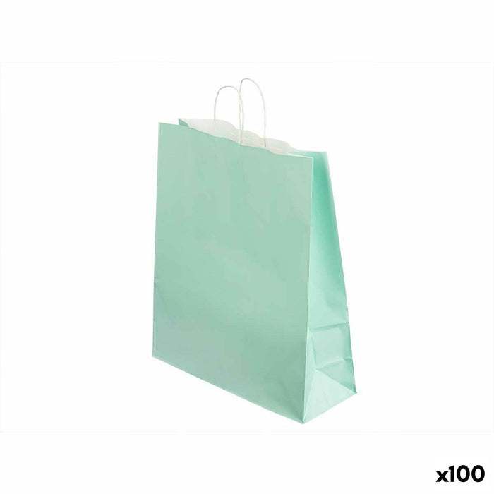 Paper Bag Pincello Green Mint 32 X 12 X 50 cm 32 x 50 x 0,2 cm (100 Units)