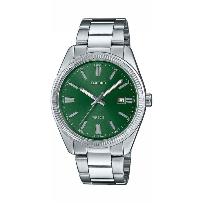 Zegarek Męski Casio DATE - FOREST GREEN Kolor Zielony Srebrzysty (Ø 38,5 mm)