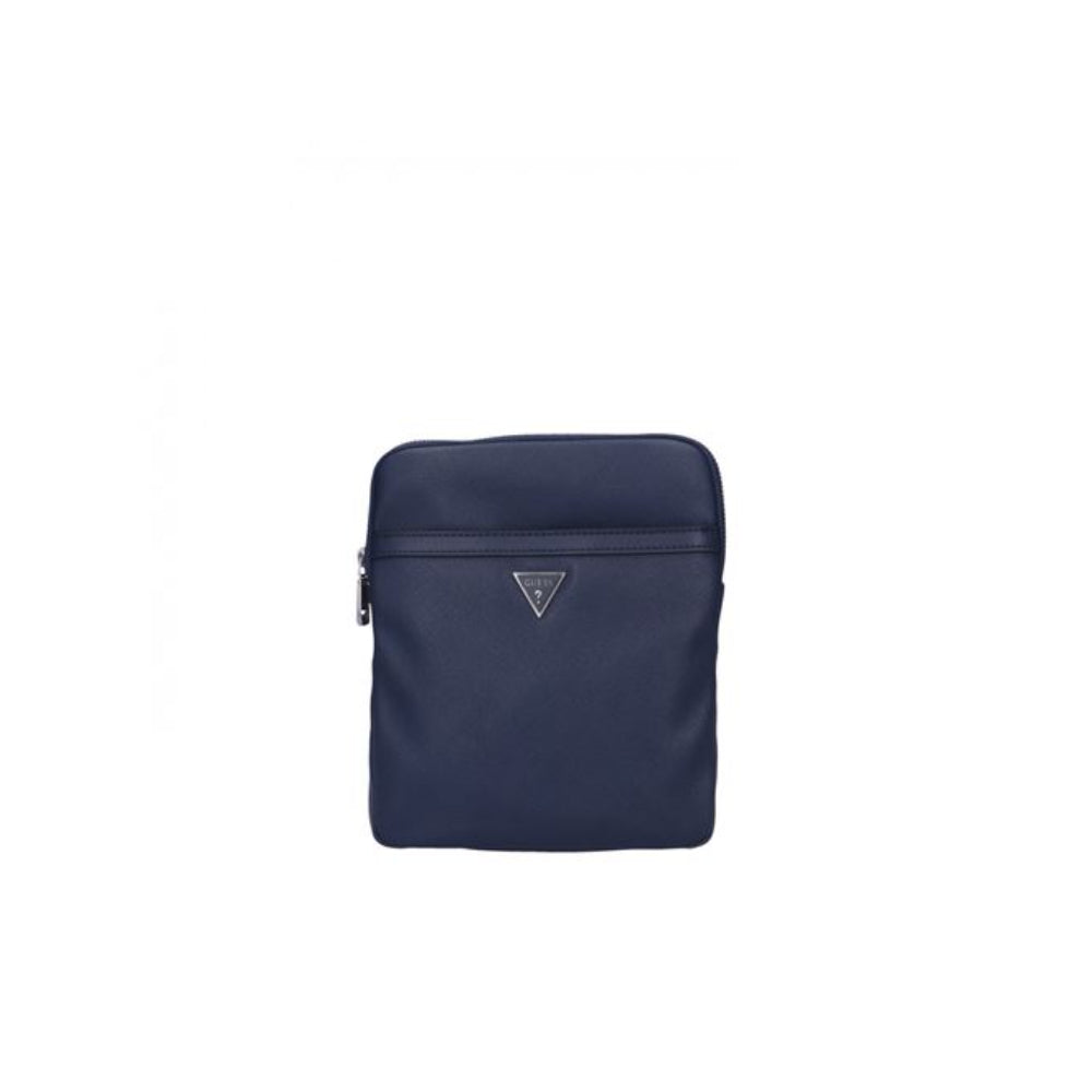 Guess, Certosa, Textile Crossbody Bag, Blue, HMECRNP2258BLU, 22.5 x 23 x 6 cm, For Men